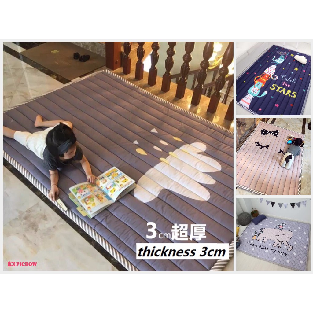 Baby Crawling Children Toys Mat Pad Folding Playmat Baby Cushion