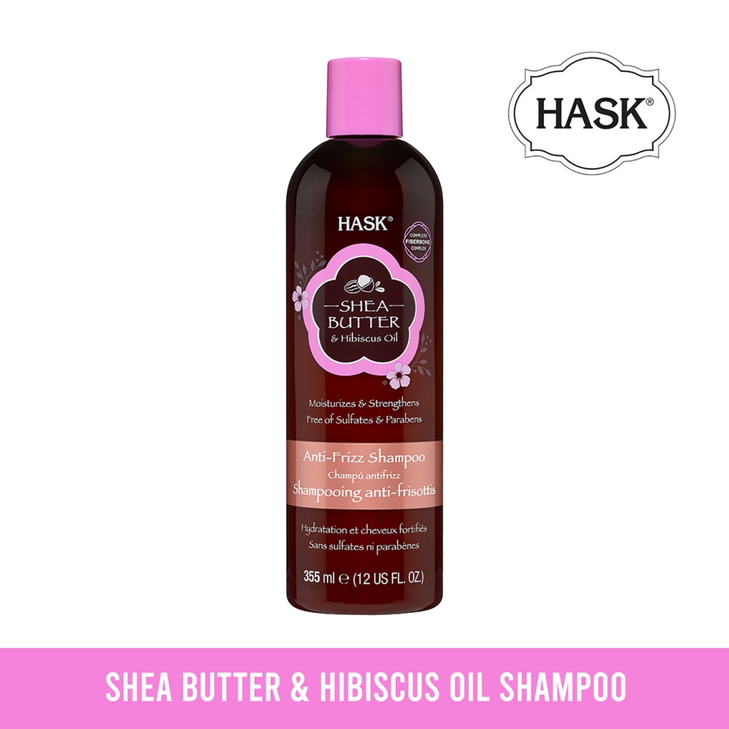 Hask Shea Butter Hibiscus Anti Frizz Shampoo Shopee Singapore