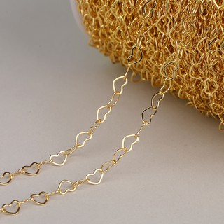 Image of Love Heart Shape Chain Semi-permeable Diy Chain