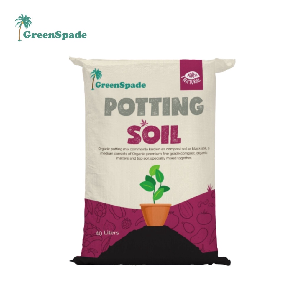 [Best Selling] Green Spade - Organic Potting Soil 40L | Shopee Singapore