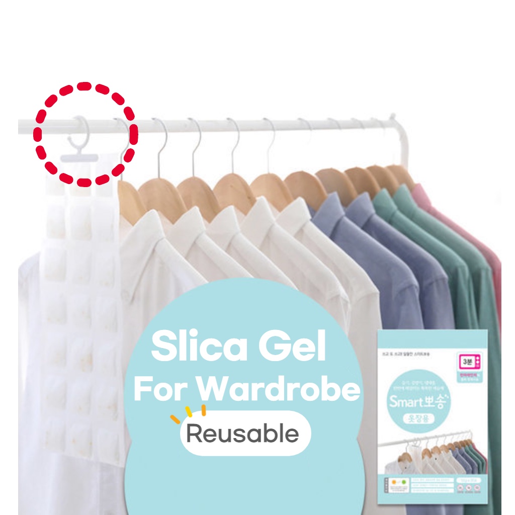 [Smart Fluffy]Reusable Silica Gel Packet Dehumidifier Sheet Pack