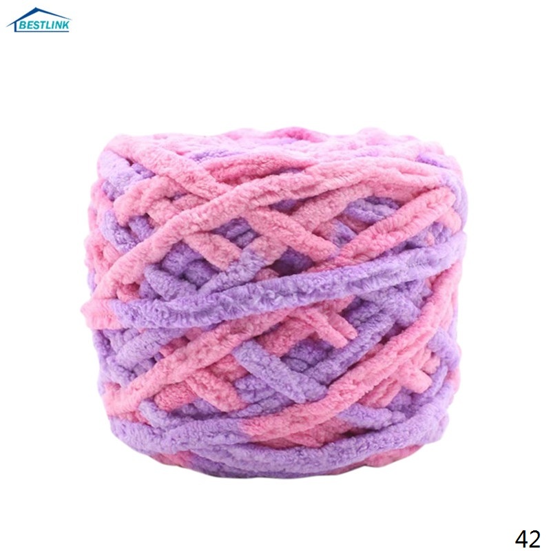 DIY Soft Scarf Sweater Towel Thick Yarn Knitting Chunky Towelling Yarn Ball Yellow 100g qingsb 