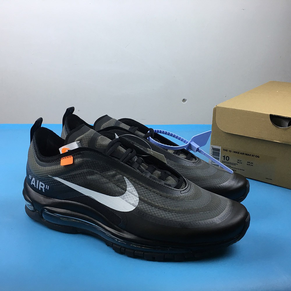 nike air max off white 97 black