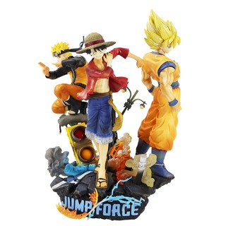 25cm Jump Force Dragon Ball Z One Piece Naruto Action Figure Luffy Son Goku Uzumaki Naruto Model Toys Shopee Singapore