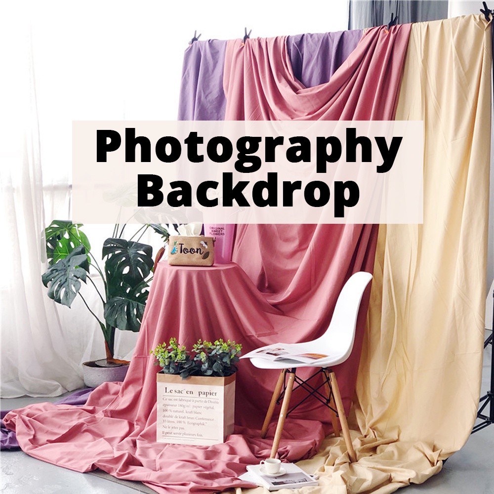 【sg】photography Backdrop Cloth White Gray Pink Solid Color Backdrops