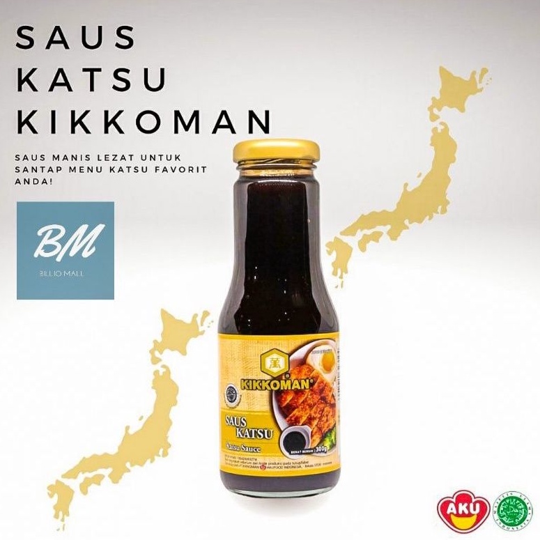 Kikkoman Katsu Sauce 300 gr / Katsu Tempura Sauce / Instant Katsu