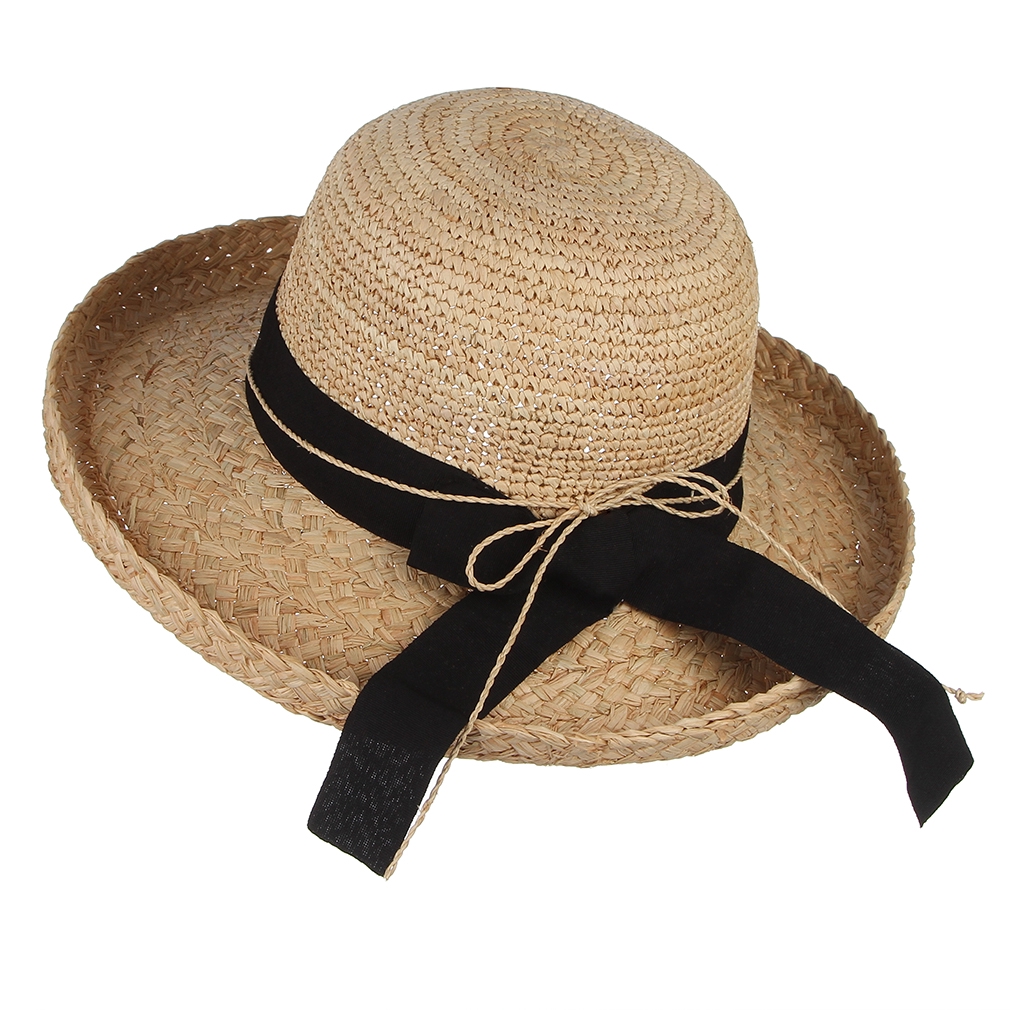 rolled brim straw hats