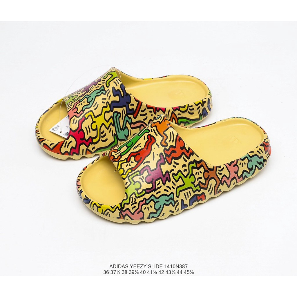 yeezy slides graffiti