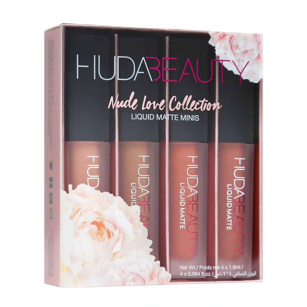 huda beauty mini matte lipstick set