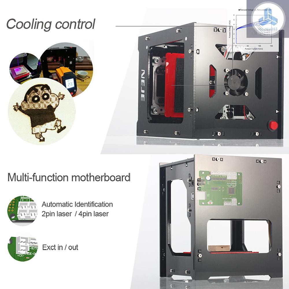 Neje Dk 8 Kz 1500mw 405nm High Speed Mini Usb Laser Engraver Carver Automatic Diy Print Engraving Carving Machine Off Line Operation Shopee Singapore