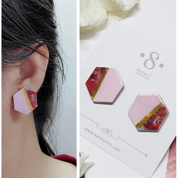 Pink And Red Japanese Paper Earrings Earrings Jewelry Bgc Sedahotels Com