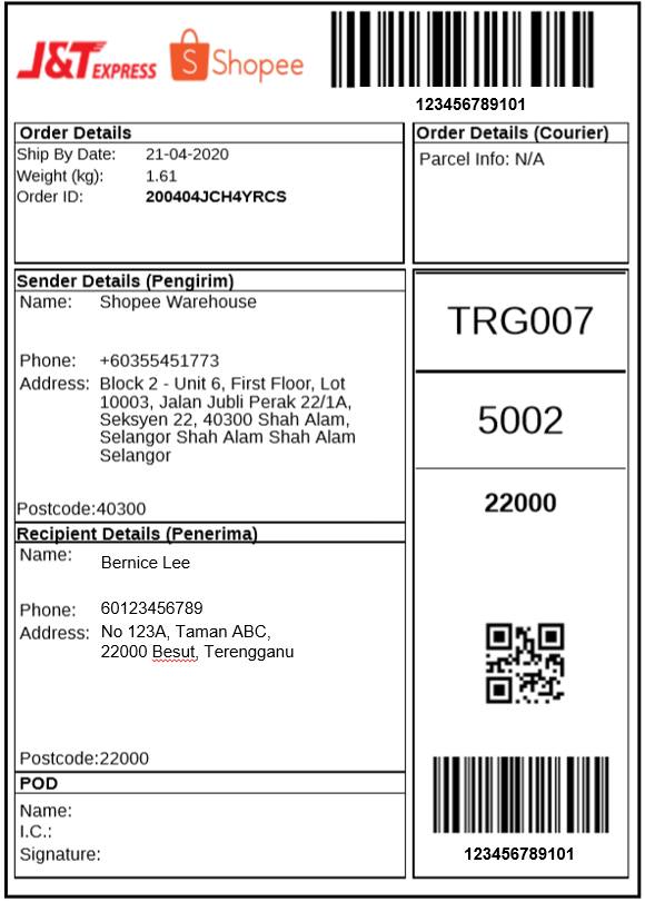 How To Print J&t Shipping Label Shopee - Asbakku