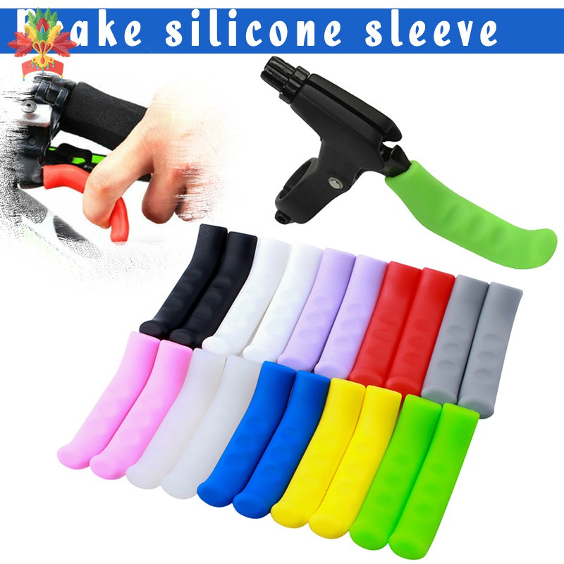 1 Pair Silicone Bicycle Lever Grips Protectors AntiSkid Bike Brake