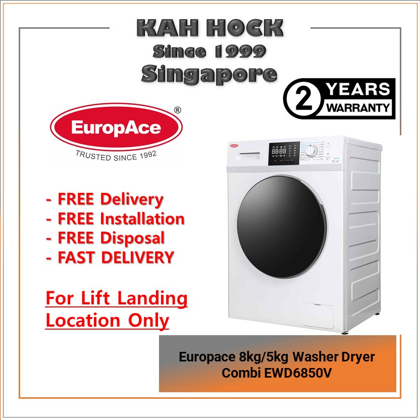 Europace 8kg/5kg Washer Dryer Combi EWD6850V * FREE INSTALL & DISPOSE