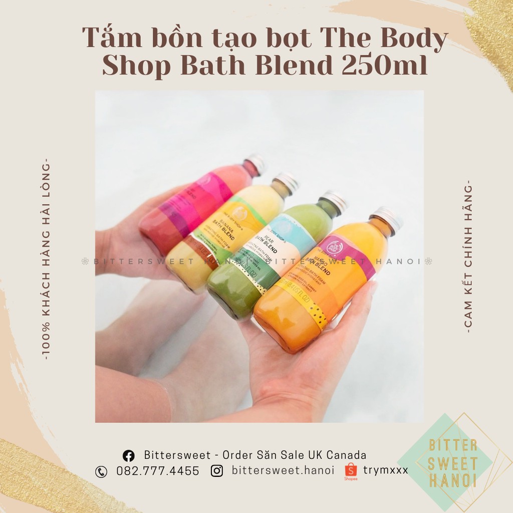 The BODY SHOP Bath Blend Super Foam Bath Shower Gel 250ml Shopee Singapore
