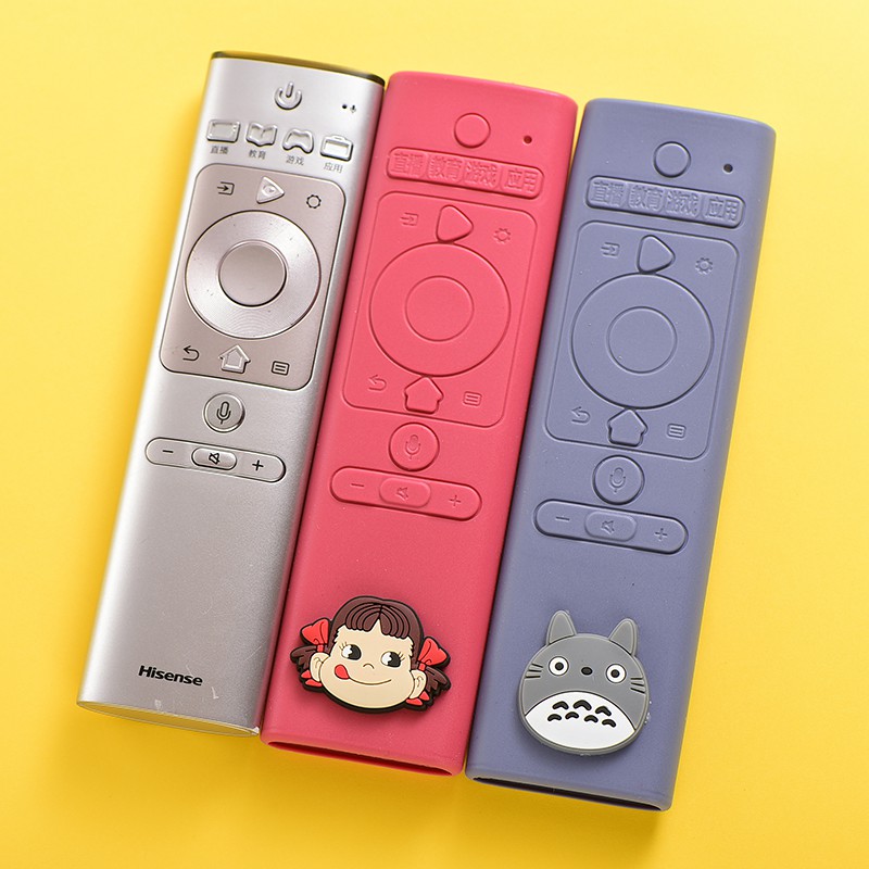 Hisense Laser Crf3a69 Tv Remote Control Protective Cover Household Silicone Cartoon Dust Cover Remote Control Cover Shopee Singapore