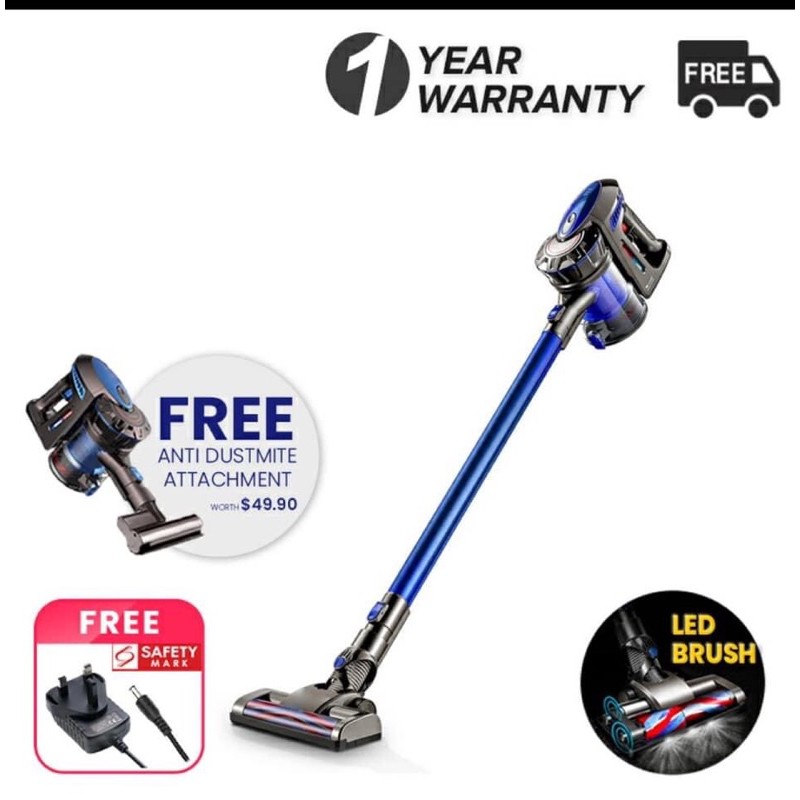 Trojan SGP8 Cordless Stick Vacuum,Lightweight Cordless Vacuum Cleaner,Battery Rechargeable,Two
