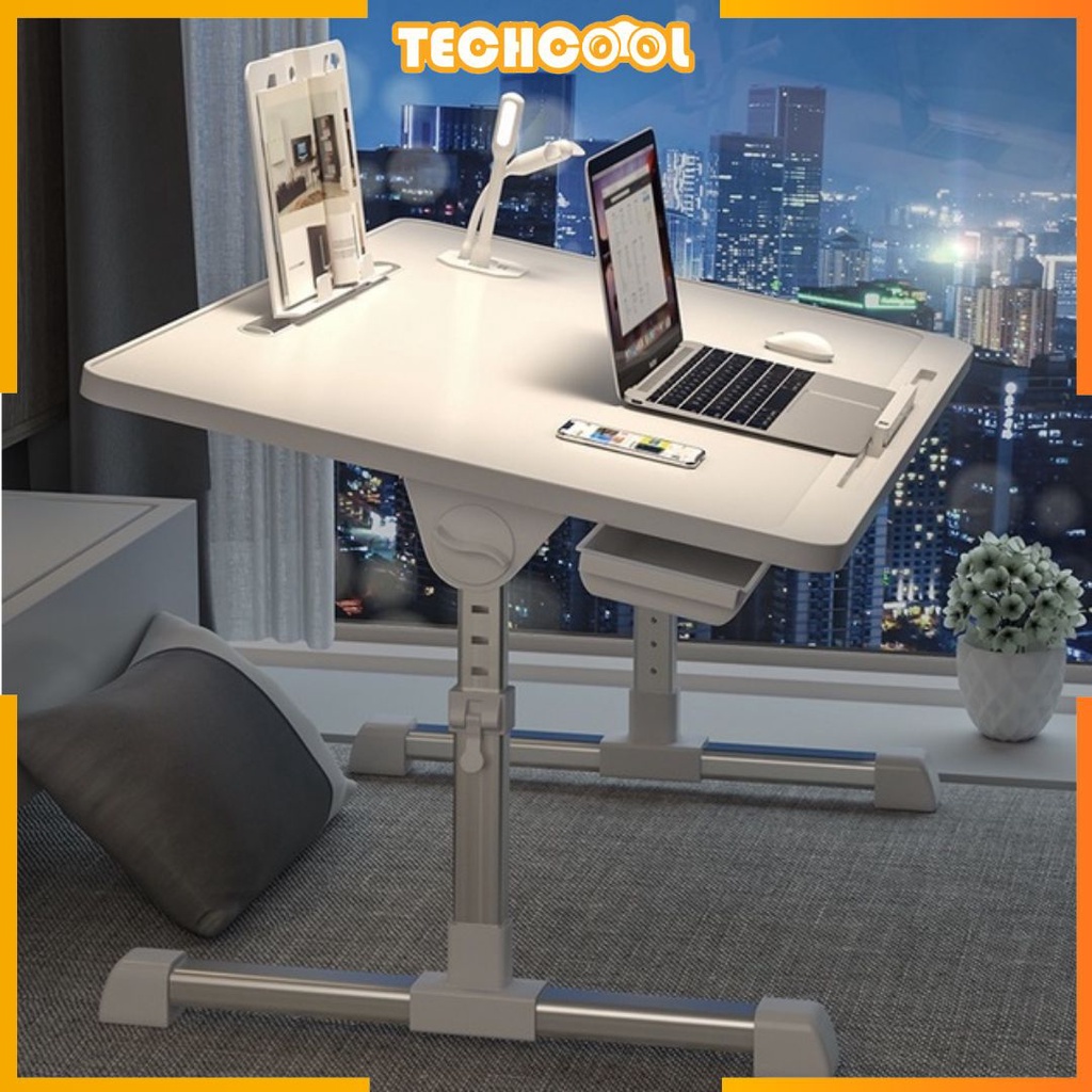 Adjustable and Portable Laptop Table Liftable Folding Table Bedside