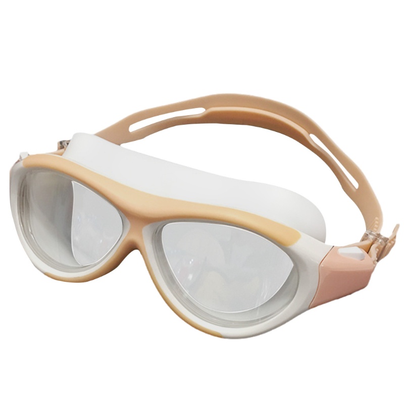 Super Silicone Waterproof Plating Clear Double Anti-fog Swim Glasses Anti-uv Eyewear