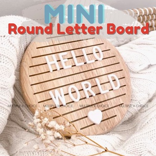 Letter Message Board for Baby Milestone Celebration (Mini Round Size)