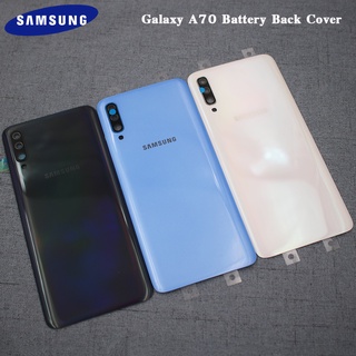 A70 Cover Original For Samsung Battery Back Case Rear Door Housing Panel With Camera Frame Lens For Galaxy A705 SM-A705F A705DS