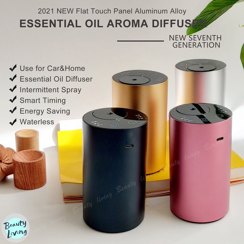 Waterless Essential Oil Aromatherapy Diffuser for Car&Home Rechargeable