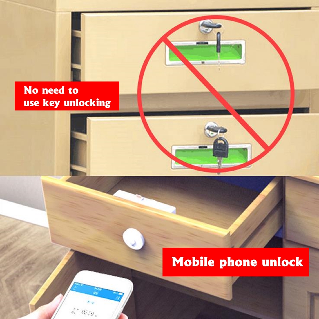 Bluetooth Electronic Hidden Smart Drawer Lock Digital Home Auto