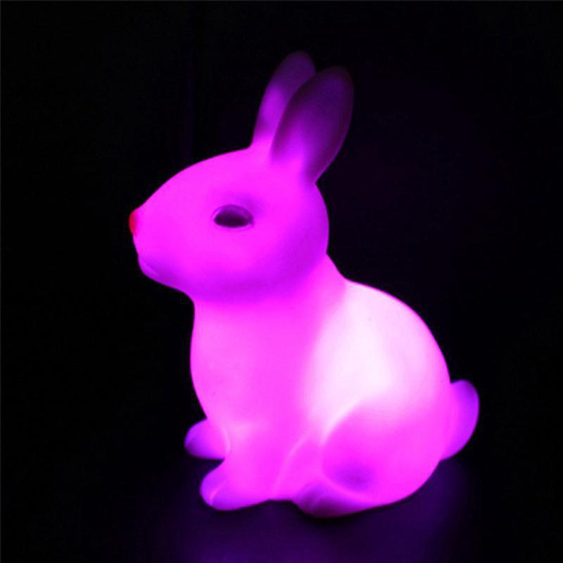 Cute Easter Rabbit Bunny Shape LED Night Light Decoration Table Lamp #1