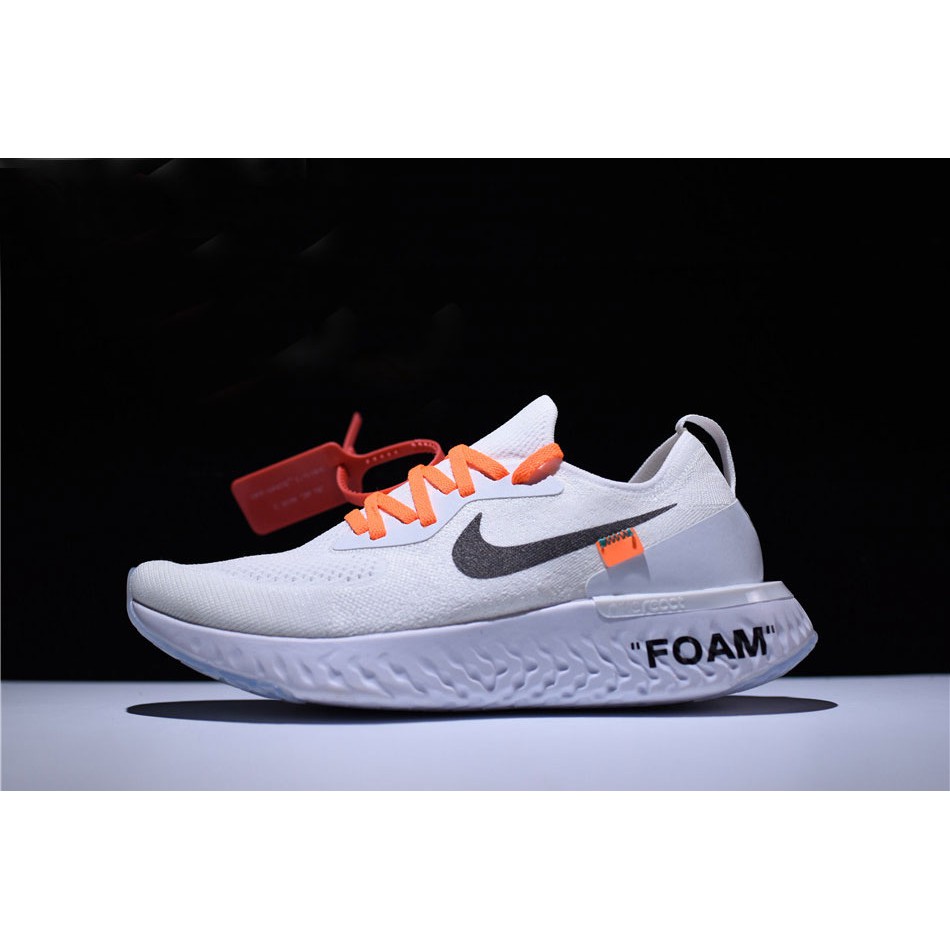 epic react flyknit off white