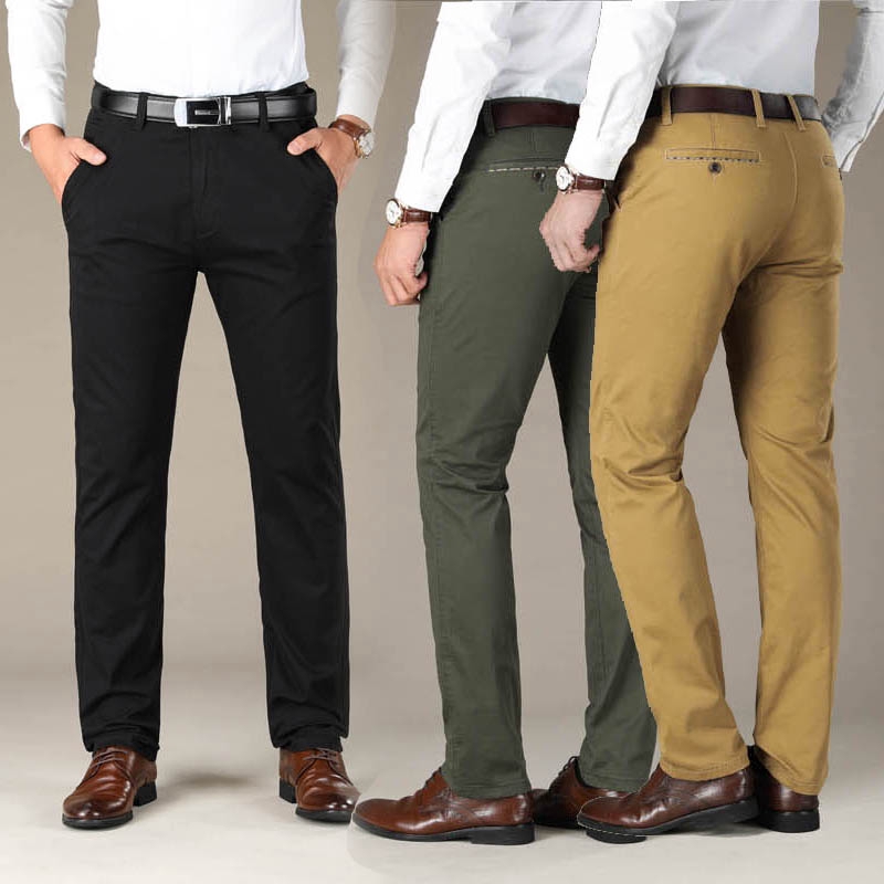 plus size khaki trousers