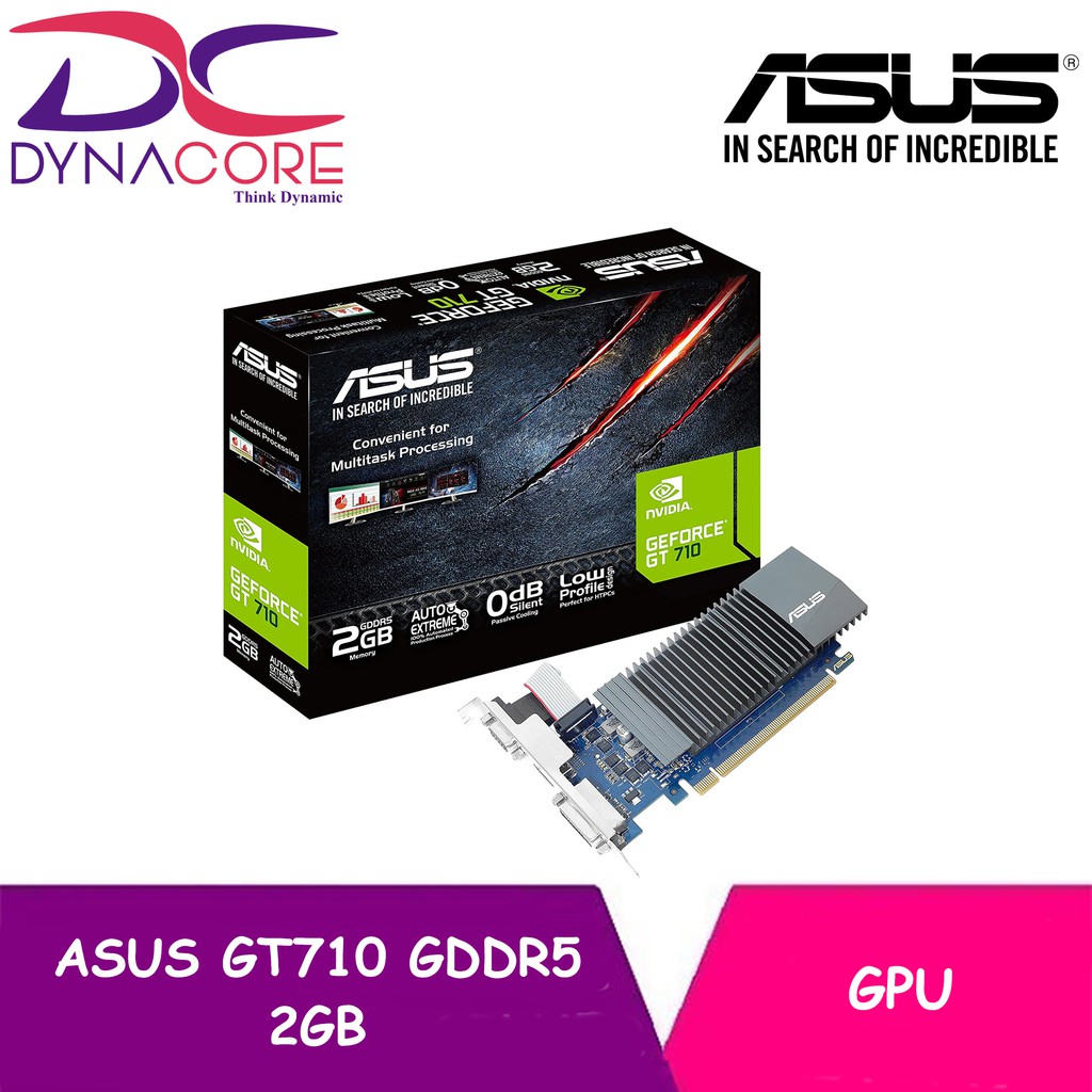 Dynacore Asus Geforce Gt 710 2gb Gddr5 Hdmi Vga Dvi Graphics Card Gt710 Sl 2gd5 Brk Asus Gt710 Gddr5 Shopee Singapore