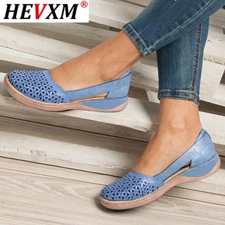 Womens Sandals Outdoor Casual Shoes Slip-On Flat Hollow Out Breathable Summer Roman Style Shoes 