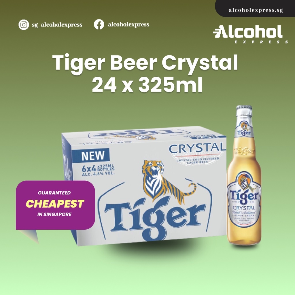 Tiger Beer Crystal 24 x 325ml Shopee Singapore