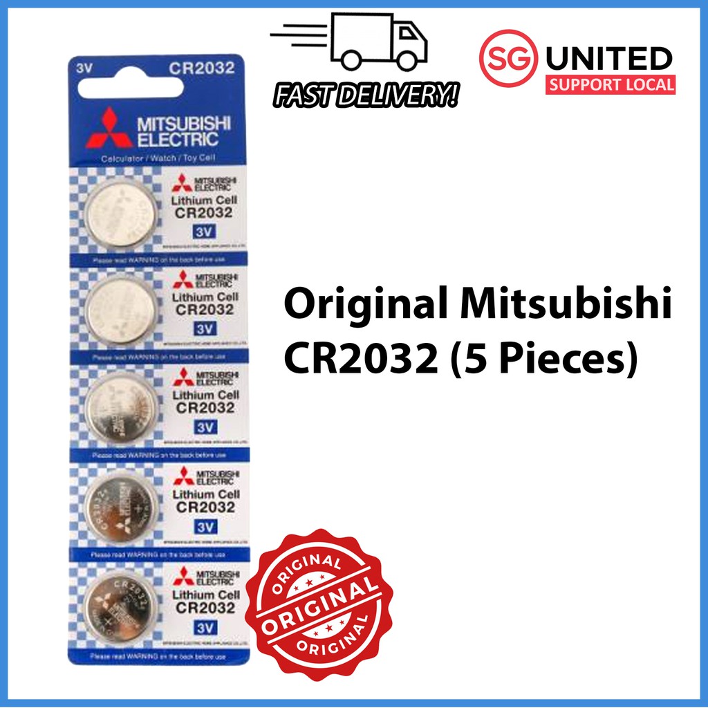 [SG] Original Mitsubishi Electric CR2032 3V Button Cell Battery CR 2032