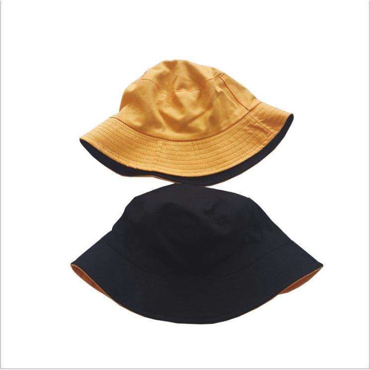 Image of Fashion Double-sided Women's Korean-Style Fisherman Wearing Bucket Casual Hat (circumference-58cm)