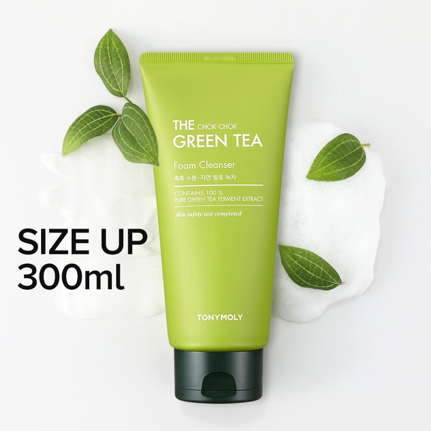 tonymoly the chok chok green tea foam cleanser