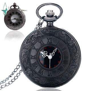 【JA】 New Dual Display Clamshell Rome Retro Hollow Imitation Mechanical Unisex Men Women Pocket Watch