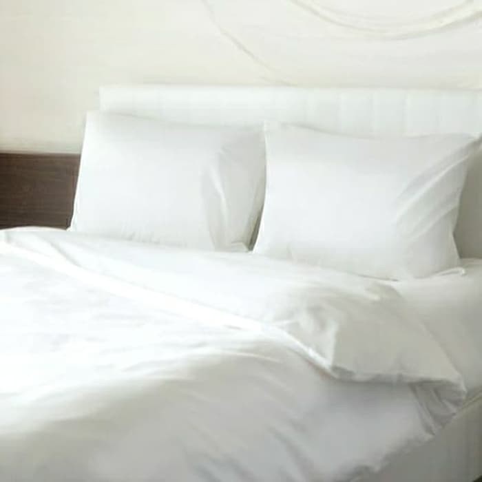 PUTIH Plain White Pillowcase & Bolster Pillow Case (A Pair) Shopee