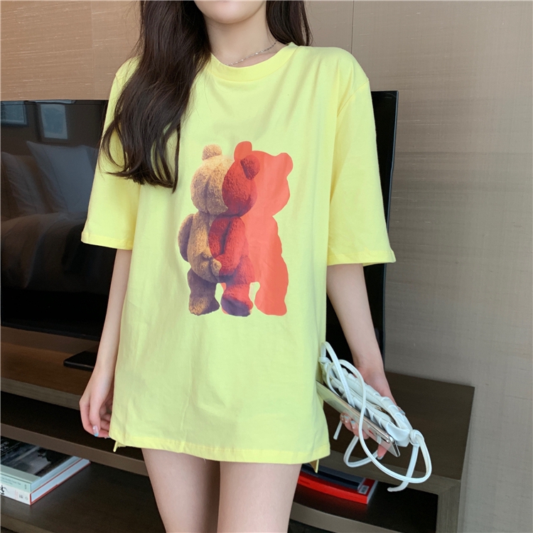 Korean Version Of Loose T Shirt Girls O Neck Pullover T Shirt Shopee Singapore