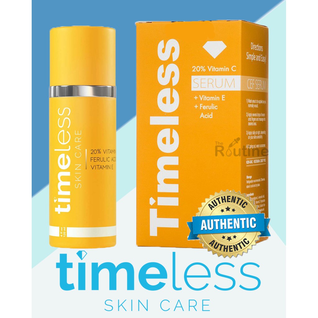 20 Vitamin C + E Ferulic Acid Serum by Timeless Skin Care 120ml