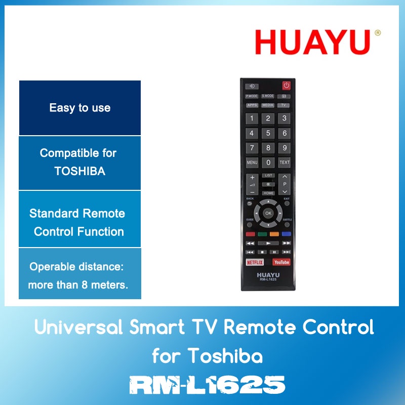 Easy Replacement Remote Conrtrol Suitable for Toshiba 50HP16 46RV525R 40E200U1 LCD LED HDTV 
