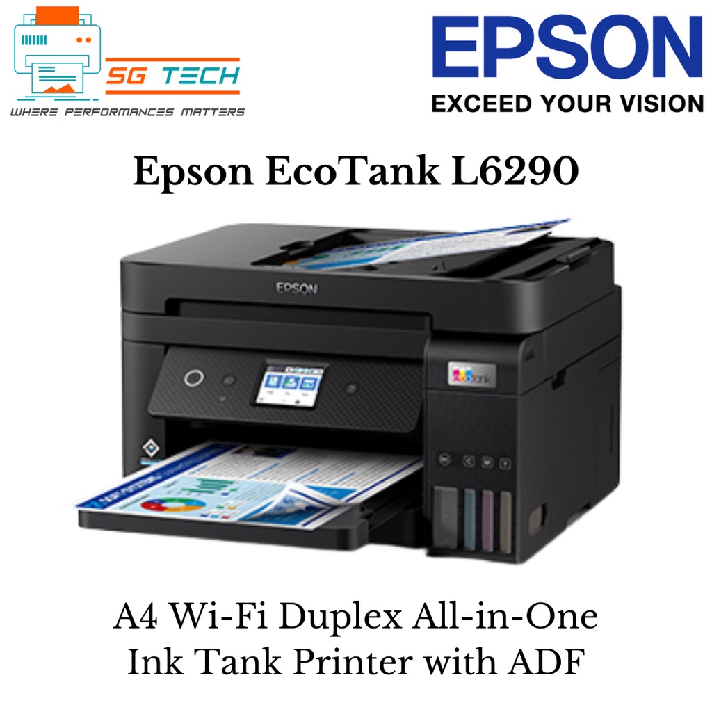 $20 NTUC VOUCHER Epson L6290 Duplex All-in-One Ink Tank Printer with ADF 6290 L6190 6190 | Singapore
