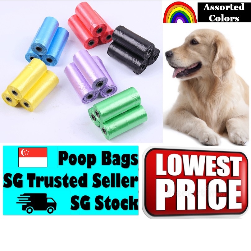 10 rolls/150 plastic bags pets Garbage Poop Refill Bags Trash bag dog