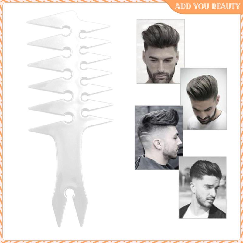 Image of Professional Men's Pompadour Hairstyling Combs Wide Tooth Fork Comb  Detangling Curly Hair Comb Hairdressing Barber Retro Oil Head #5