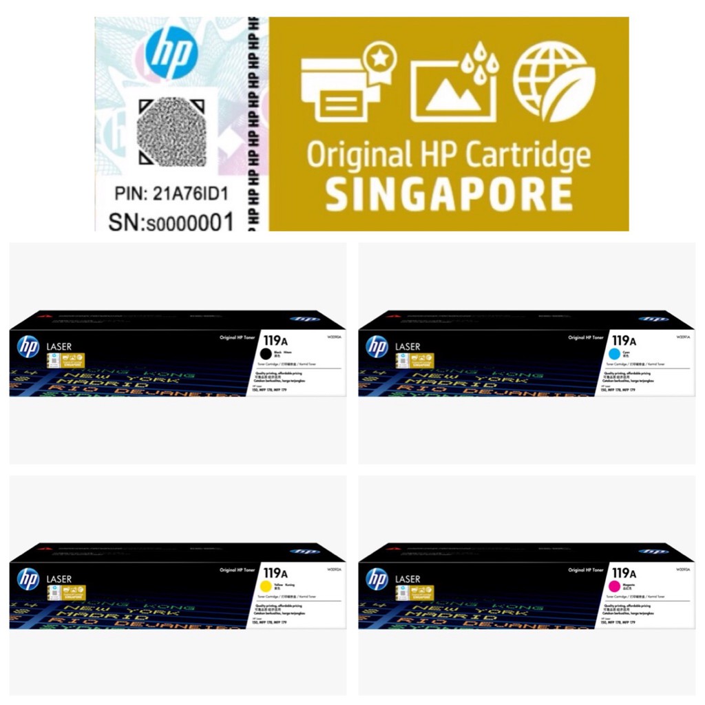 HP 119A Original Laser Toner Cartridge for HP Color Laser 150nw,150a