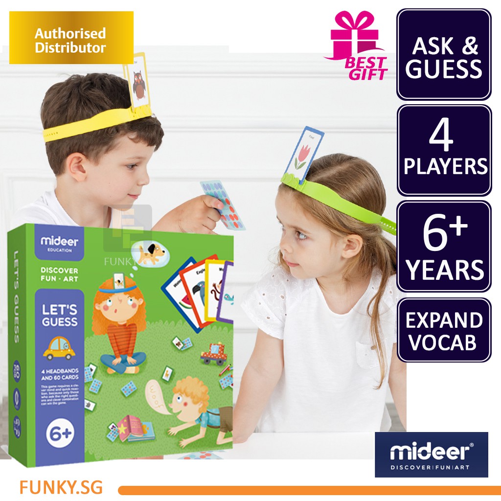 Mideer Let S Guess Game Charade Game Yogi Yoga For Kids Family Games Shopee Singapore
