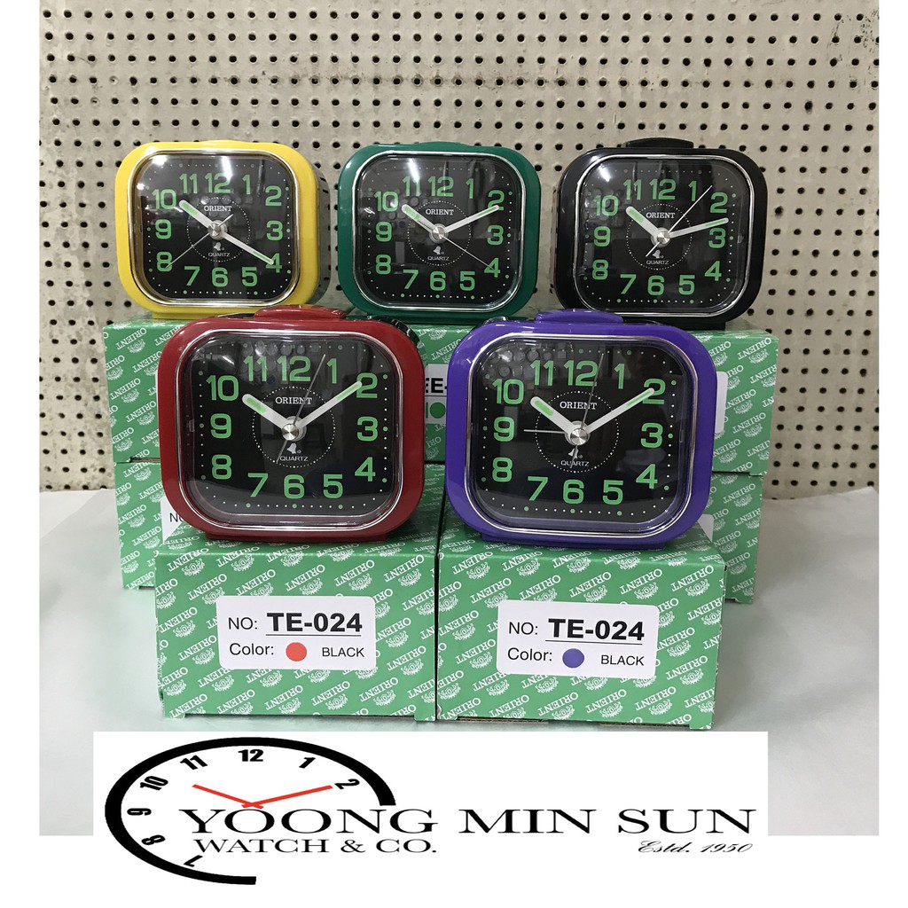 Orient Alarm Clock TE024 Black Dial Jam Loceng [Ready Stock] Shopee