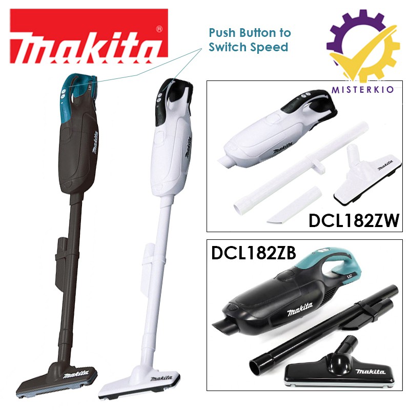Makita 2Speed Cordless Vacuum Cleaner DCL182ZB (Black) or DCL182ZW
