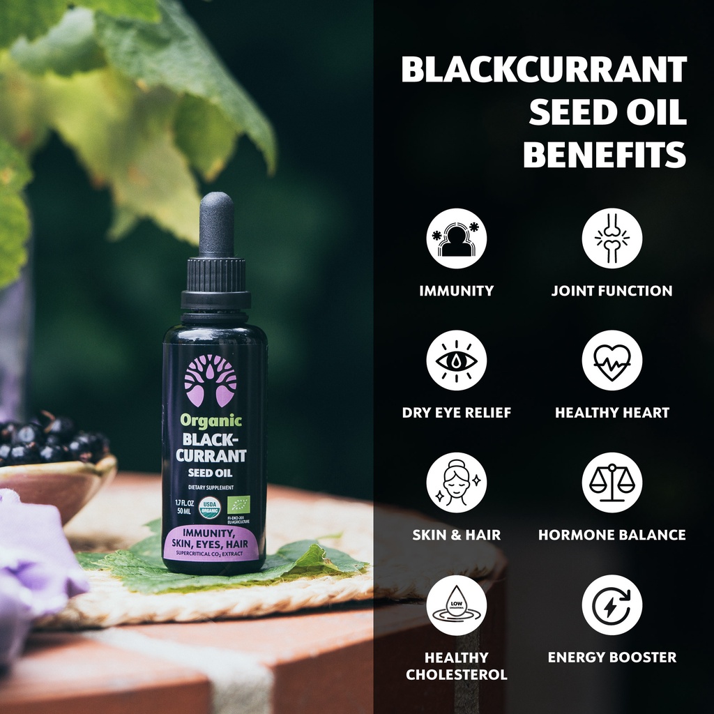 LOOV Organic Blackcurrant Seed Oil (50ml)- 100% Vegan, Immune Booster And  High In Vitamin C | Shopee Singapore