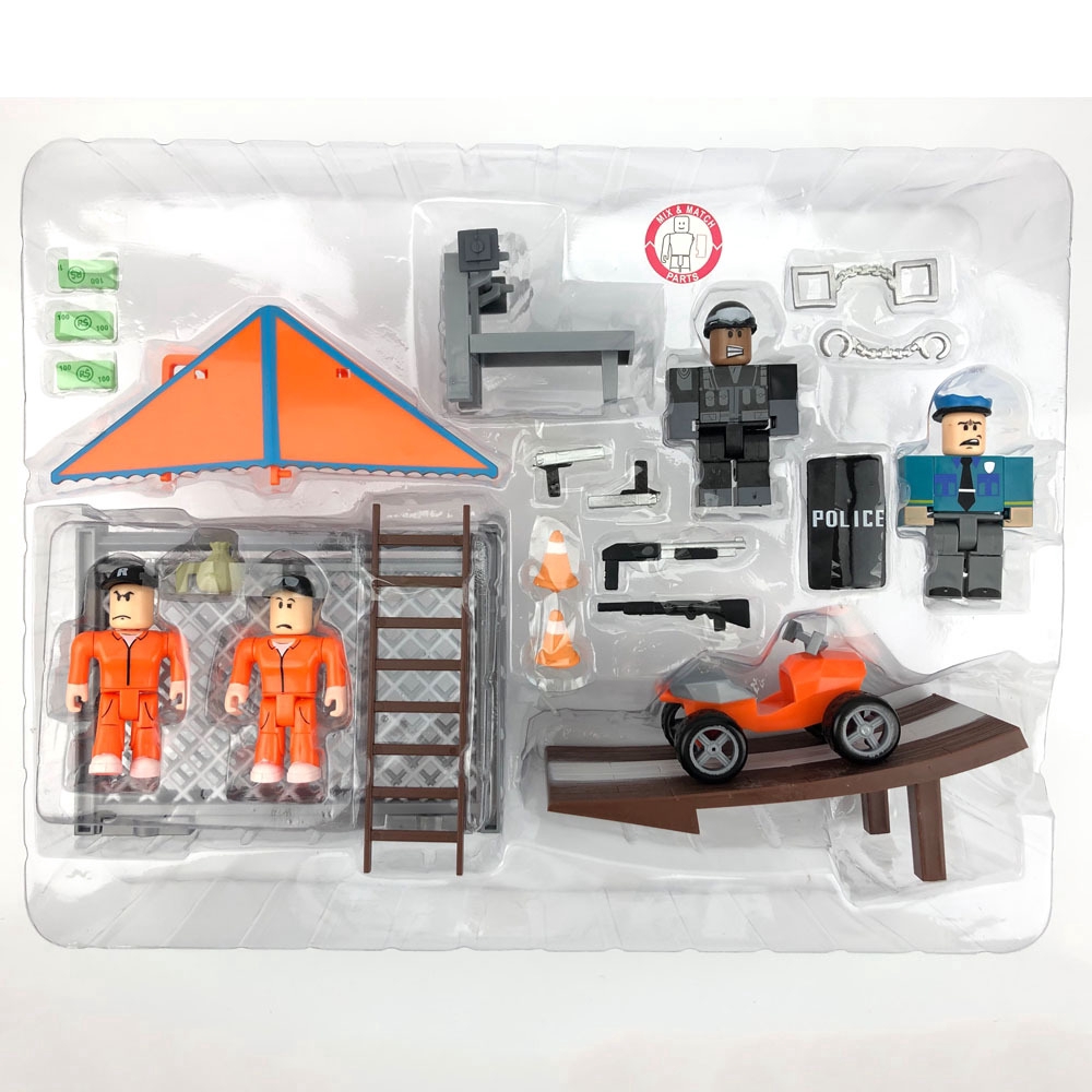 4pcs Set Virtual World Roblox Jailbreak Escape Pvc Action Figure Toy Collection Model Gift Shopee Singapore - roblox toys jailbreak set